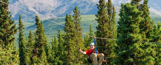Denali, Estados Unidos - Tirolina en el Parque Nacional Denali