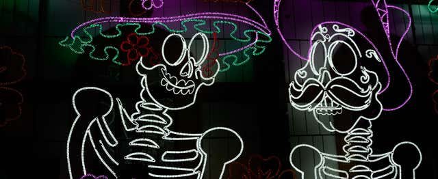 Puebla, México - Tranvía del Día de Muertos en Puebla