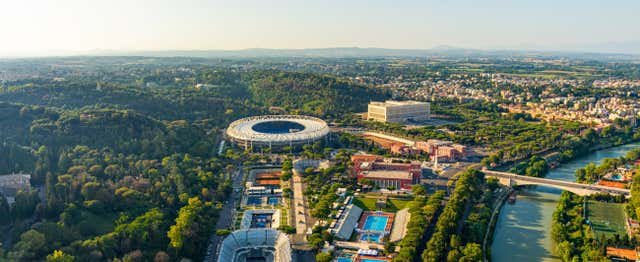 Roma, Italia - Entradas al Estadio Olímpico de Roma